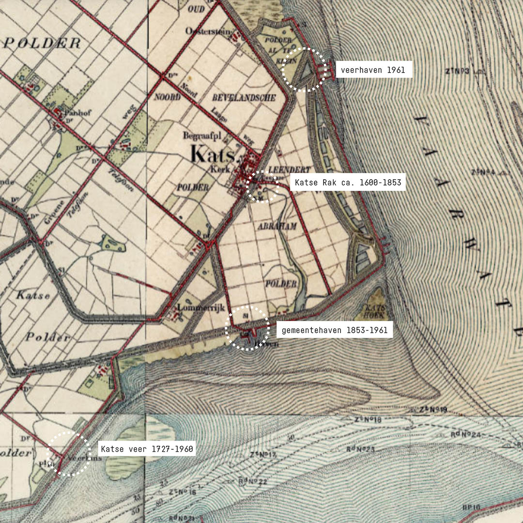 1 Verschillende locatie van de haven in de tijd